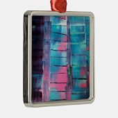 Wolkenkratzer Silbernes Ornament (Rechts)