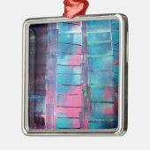 Wolkenkratzer Silbernes Ornament (Links)