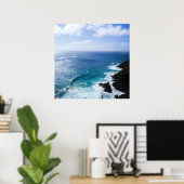 Wolkenkratzer Sommersaison mit Kliff Poster (Heimbüro)