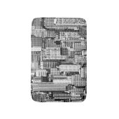 Wolkenkratzer Stadt Isometric Seamless Textur Badematte (Vorderseite Vertikal)