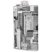 Wolkenkratzer Stadt Isometric Seamless Textur Flachmann (Links)