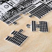 Wolkenkratzer Stadt Isometric Seamless Textur Puzzle (Seite)
