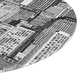 Wolkenkratzer Stadt Isometric Seamless Textur Schneidebrett (Ecke)