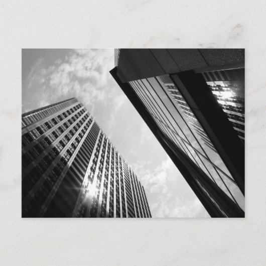 Wolkenkratzer: Tokio Postkarte (Vorderseite)