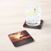 Wolkenkratzer über dem Meereshorizont Getränkeuntersetzer (Rechte Seite)