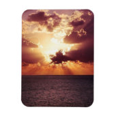 Wolkenkratzer über dem Meereshorizont Magnet (Vertikal)