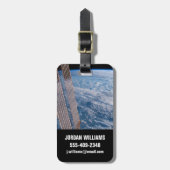 Wolkenkratzer- und Korallenmeere. Gepäckanhänger (Vorderseite vertikal)