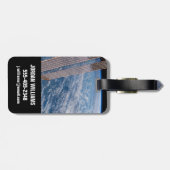 Wolkenkratzer- und Korallenmeere. Gepäckanhänger (Rückseite horizontal)