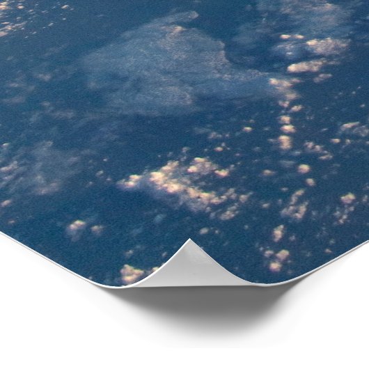 Wolkenkratzer- und Korallenmeere. Poster (Ecke)