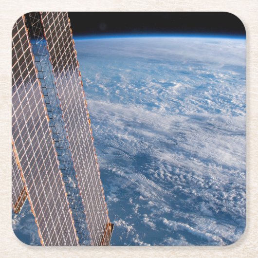 Wolkenkratzer- und Korallenmeere. Rechteckiger Pappuntersetzer (Vorderseite)