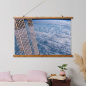 Wolkenkratzer- und Korallenmeere. Wandteppich Mit Holzrahmen (Schlafzimmer)