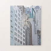 Wolkenkratzer und Weihnachts-Star New York City Puzzle (Vertikal)