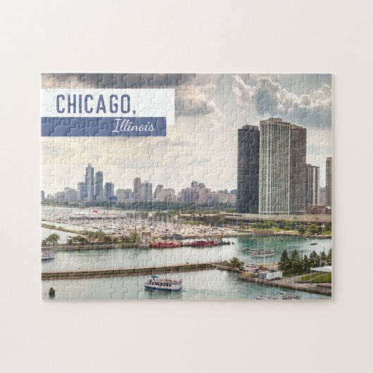 Wolkenkratzer von Chicago Puzzle (Horizontal)