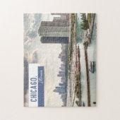 Wolkenkratzer von Chicago Puzzle (Vertikal)