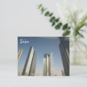 Wolkenkratzer von Dubai Postkarte (Stehend Vorderseite)
