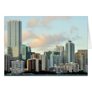 Wolkenkratzer von Miami gegen den Himmel