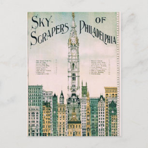 Wolkenkratzer von Philadelphia Postkarte