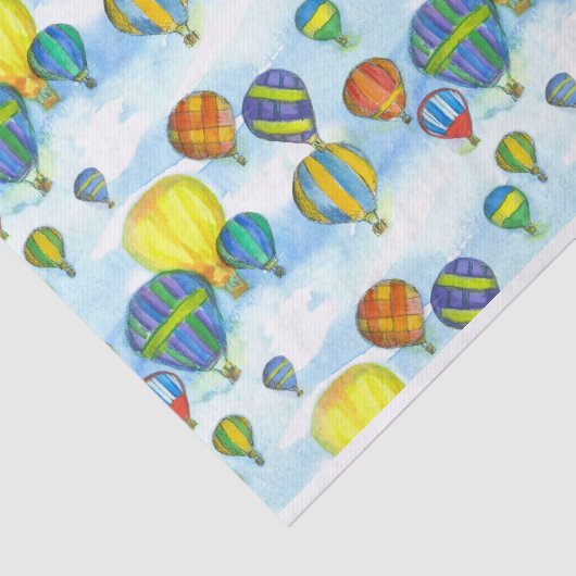 Wolkenkratzer Wolken Wasserfarbe Seidenpapier (Ausschnitt)