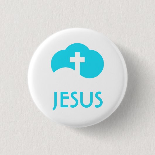Wolkenkreuz Button (Vorderseite)