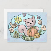 Wolkenland Eichhörnnchen Postkarte (Vorne/Hinten)