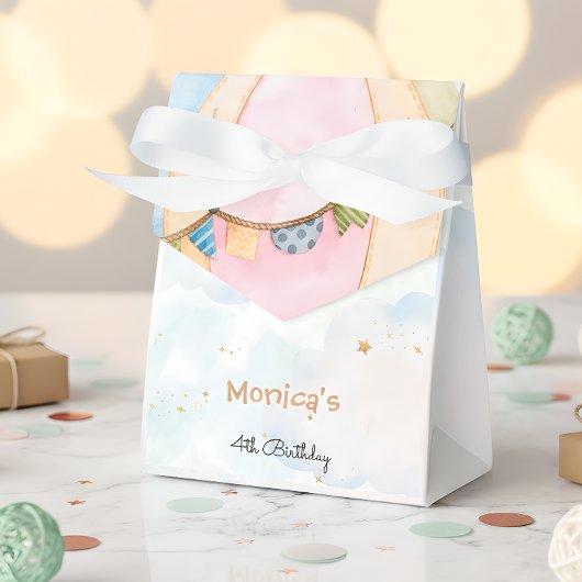 Wolkenluftballons Kindergeburtstag Geschenkschachtel