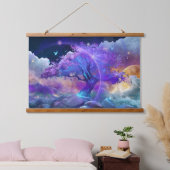 Wolkenmeer Wandteppich Mit Holzrahmen (Schlafzimmer)