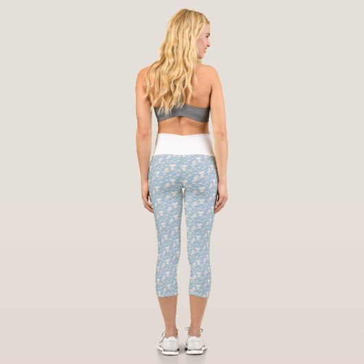 Wolkenmuster  capri leggings (Rückseite)