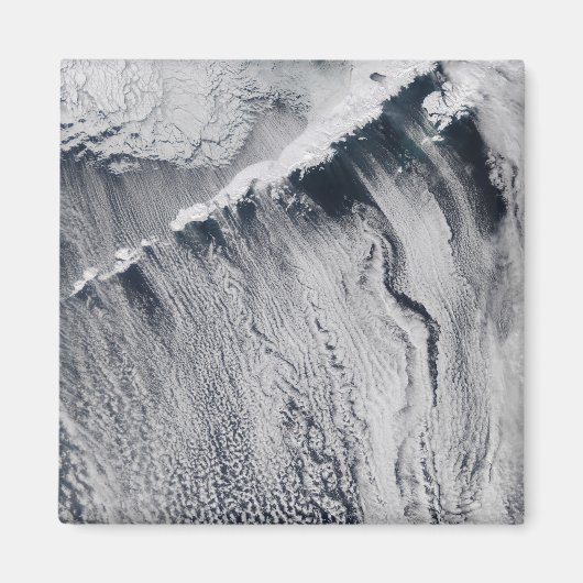 Wolkenmuster, die über der Aleutianinsel sichtbar Magnet (Vorne)