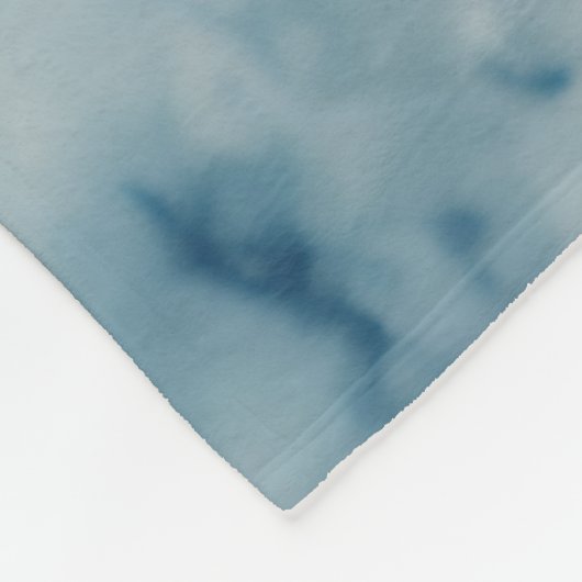 Wolkenmuster Fleecedecke (Ecke)