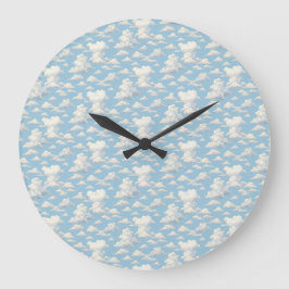 Wolkenmuster große wanduhr