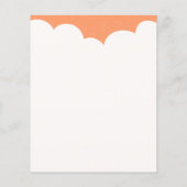 Wolkenoberflächen - Pfirsich Flyer (Hinten)