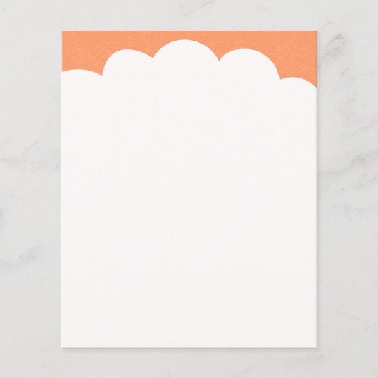 Wolkenoberflächen - Pfirsich Flyer (Vorne)