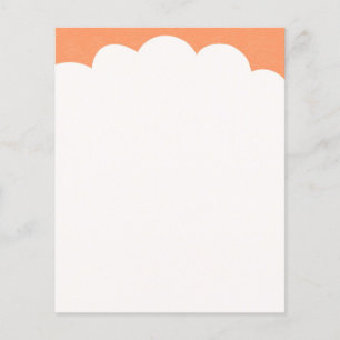 Wolkenoberflächen - Pfirsich Flyer