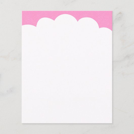 Wolkenoberflächen - Rosa Flyer (Vorne)
