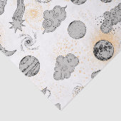 Wolkenplanen Sternenschießen trostlos Schwarz-weiß Seidenpapier (Ausschnitt)