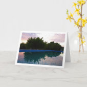 Wolkenreflektion im Pool Karte (Gelbe Blume)