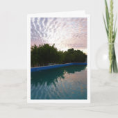 Wolkenreflektion in der Poolkarte Karte (Vorderseite)