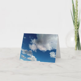 Wolkenschichten Dankeskarte