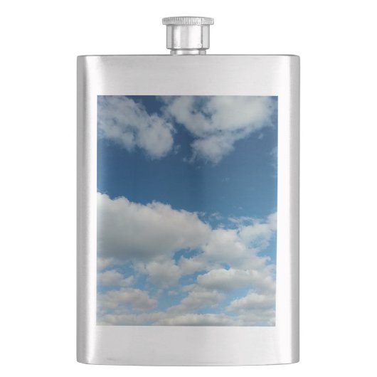 Wolkenschichten Flachmann (Vorderseite)