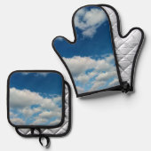 Wolkenschichten Ofenhandschuh & Topflappen-Set (Vorderseite/Rückseite)