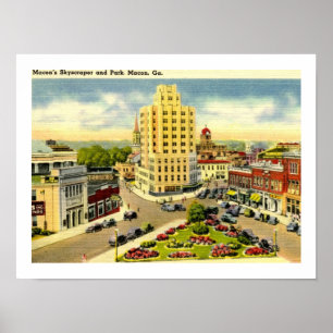 Wolkenschraber, Macon Georgia Vintage Poster