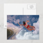 Wolkenschwimmen Postkarte (Vorne/Hinten)