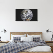 Wolkensimulation der gesamten Erde Leinwanddruck (Insitu (Schlafzimmer))
