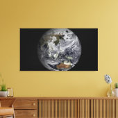 Wolkensimulation der gesamten Erde Leinwanddruck (Insitu (Wohnzimmer))