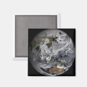 Wolkensimulation der gesamten Erde Magnet (Vorderseite/Rückseite)