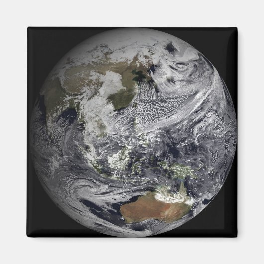 Wolkensimulation der gesamten Erde Magnet (Vorne)