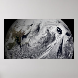 Wolkensimulation eines Singletages 4 Poster