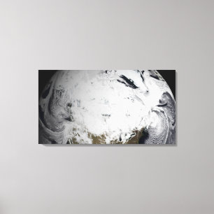 Wolkensimulation eines Singletages Leinwanddruck