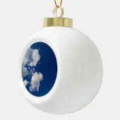 Wolkenspitzen Keramik Kugel-Ornament (Rechts)