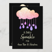 *~* Wolkenstars Regen fällt Sprinkle Einladung (Vorne/Hinten)